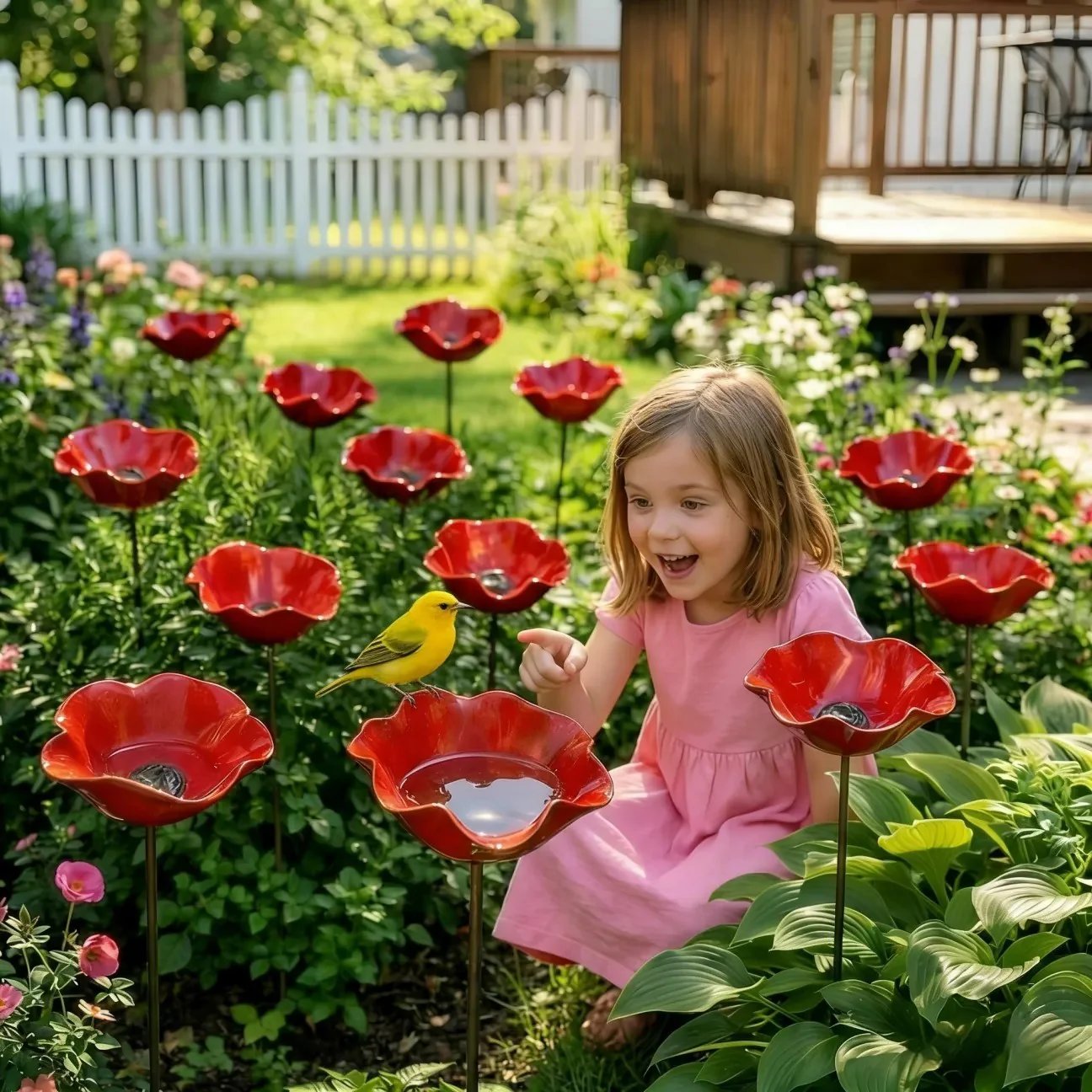 Blomsterbad™ – Blomformat fågelbad