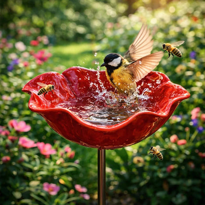 Blomsterbad™ – Blomformat fågelbad