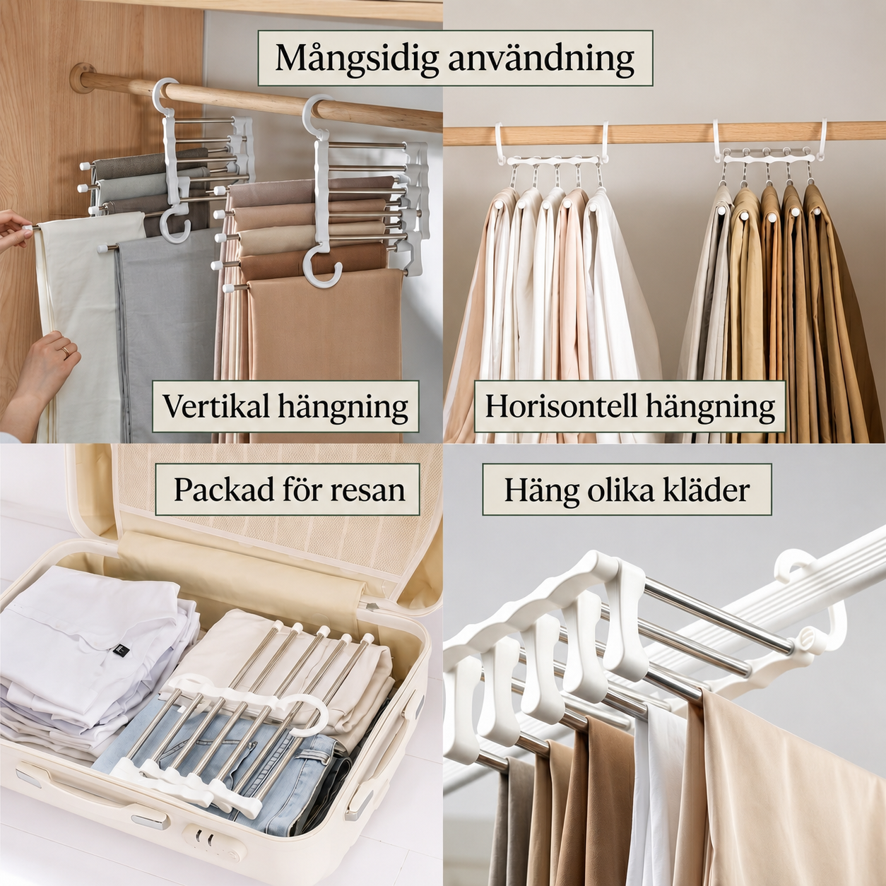 PlatsSmart™ Multifunktionell klädhängare
