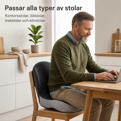 ErgoSitt™ | Säg hej då till ömma höfter och obehag – sitt bekvämt hela dagen.