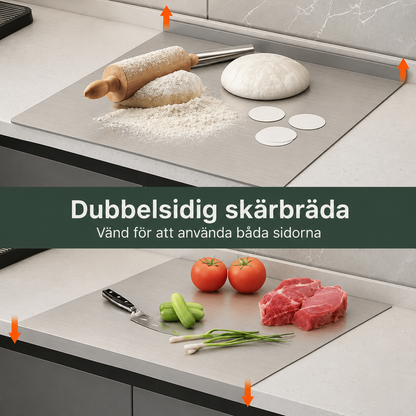NordSkär™ – Professionell skärbräda i rostfritt stål – utan PFAS