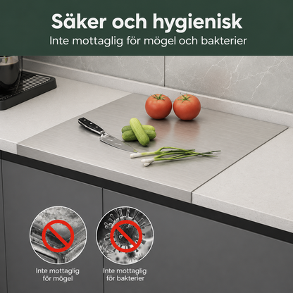 NordSkär™ – Professionell skärbräda i rostfritt stål – utan PFAS