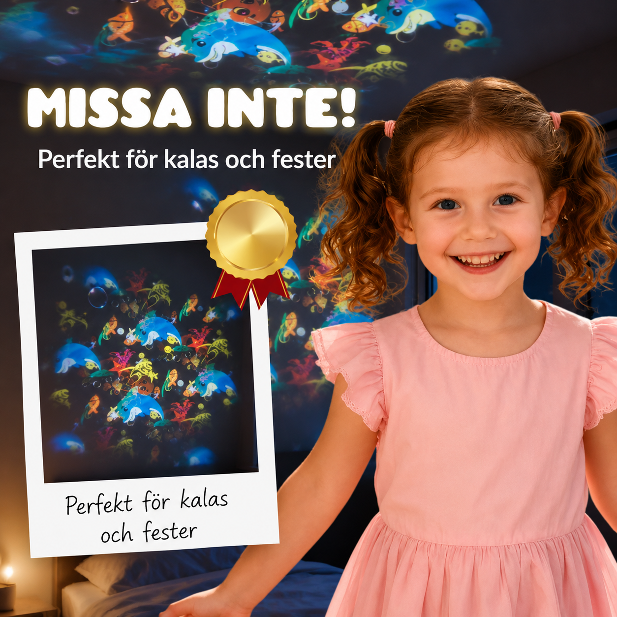 Skena™ Roterande LED-projektor med dynamisk ljuseffekt