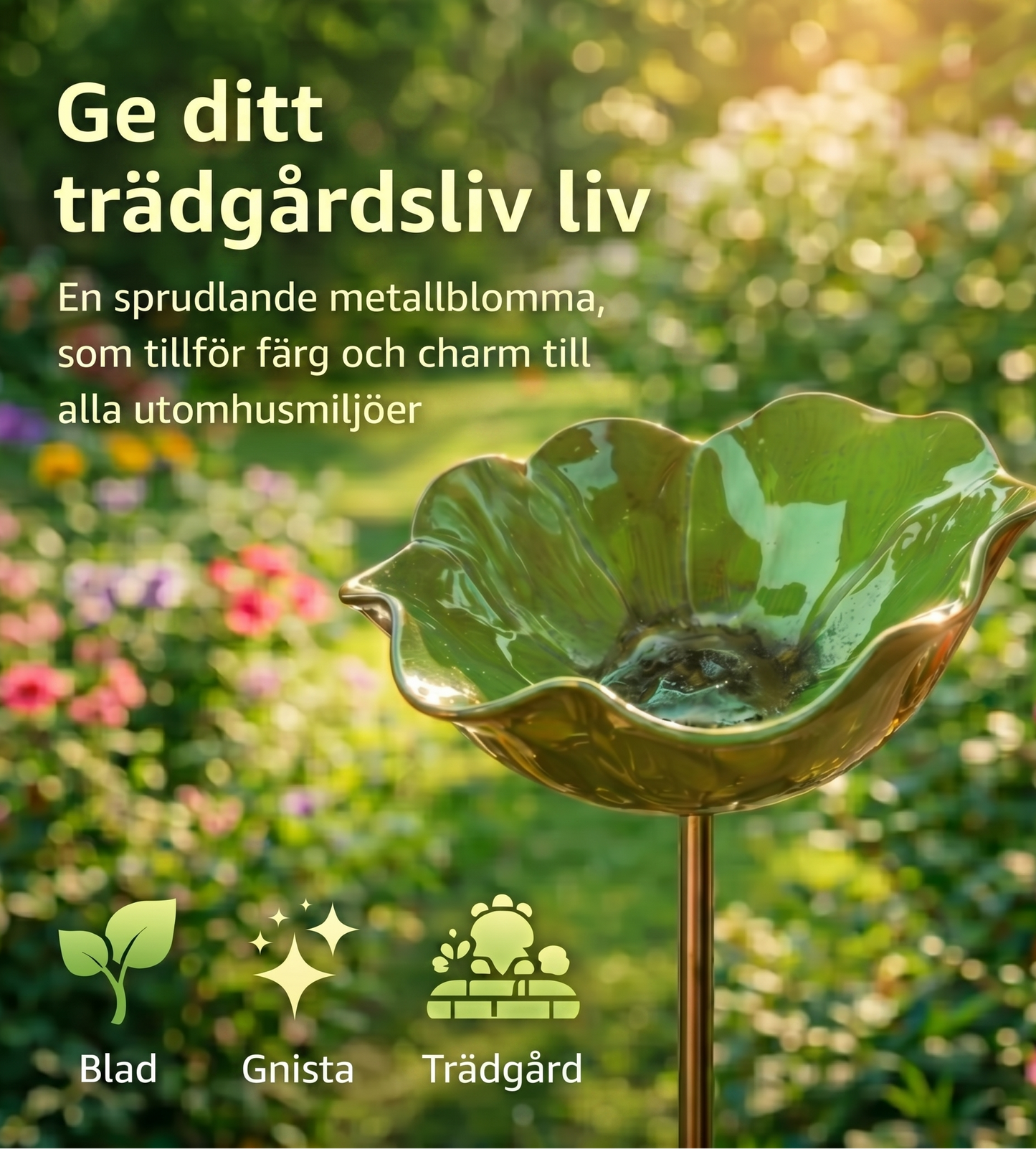 Blomsterbad™ – Blomformat fågelbad