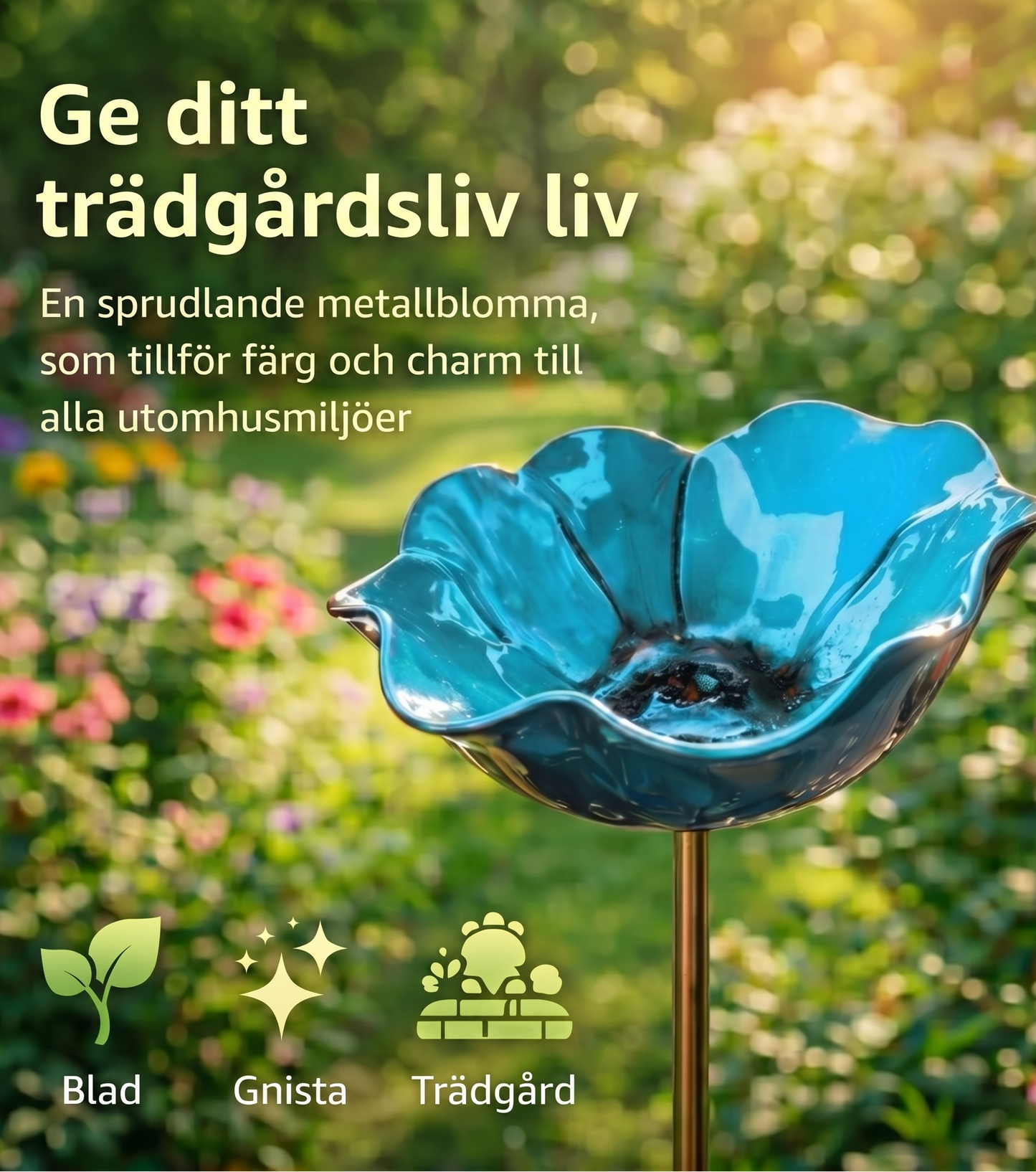 Blomsterbad™ – Blomformat fågelbad
