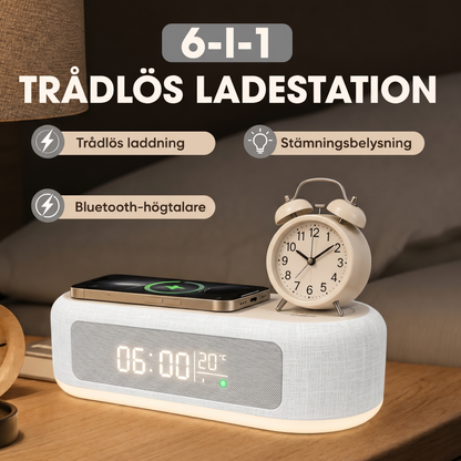 LaddSmart™ 6-i-1 Multifunktionell Trådlös Laddstation
