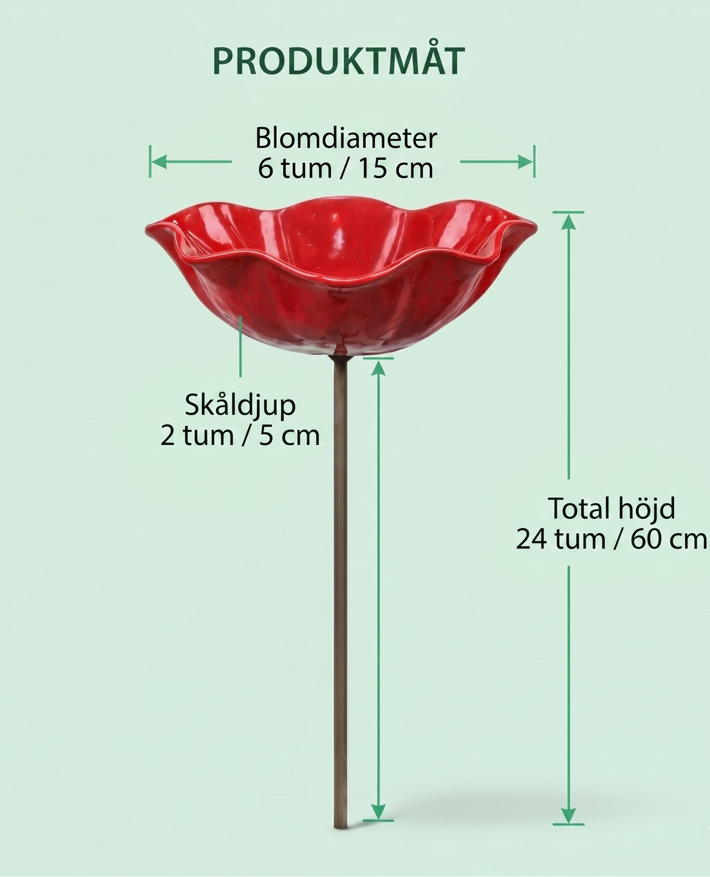 Blomsterbad™ – Blomformat fågelbad