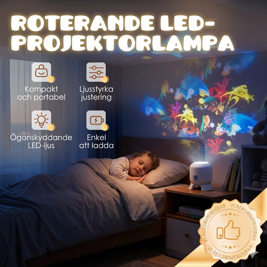 Skena™ Roterande LED-projektor med dynamisk ljuseffekt