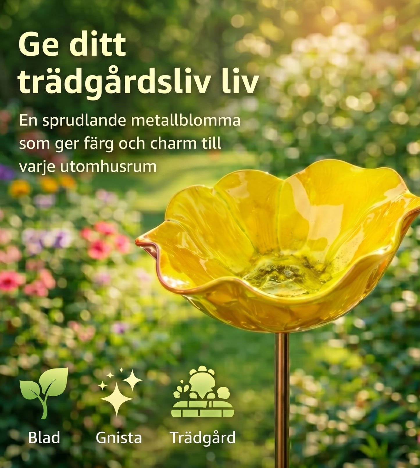 Blomsterbad™ – Blomformat fågelbad